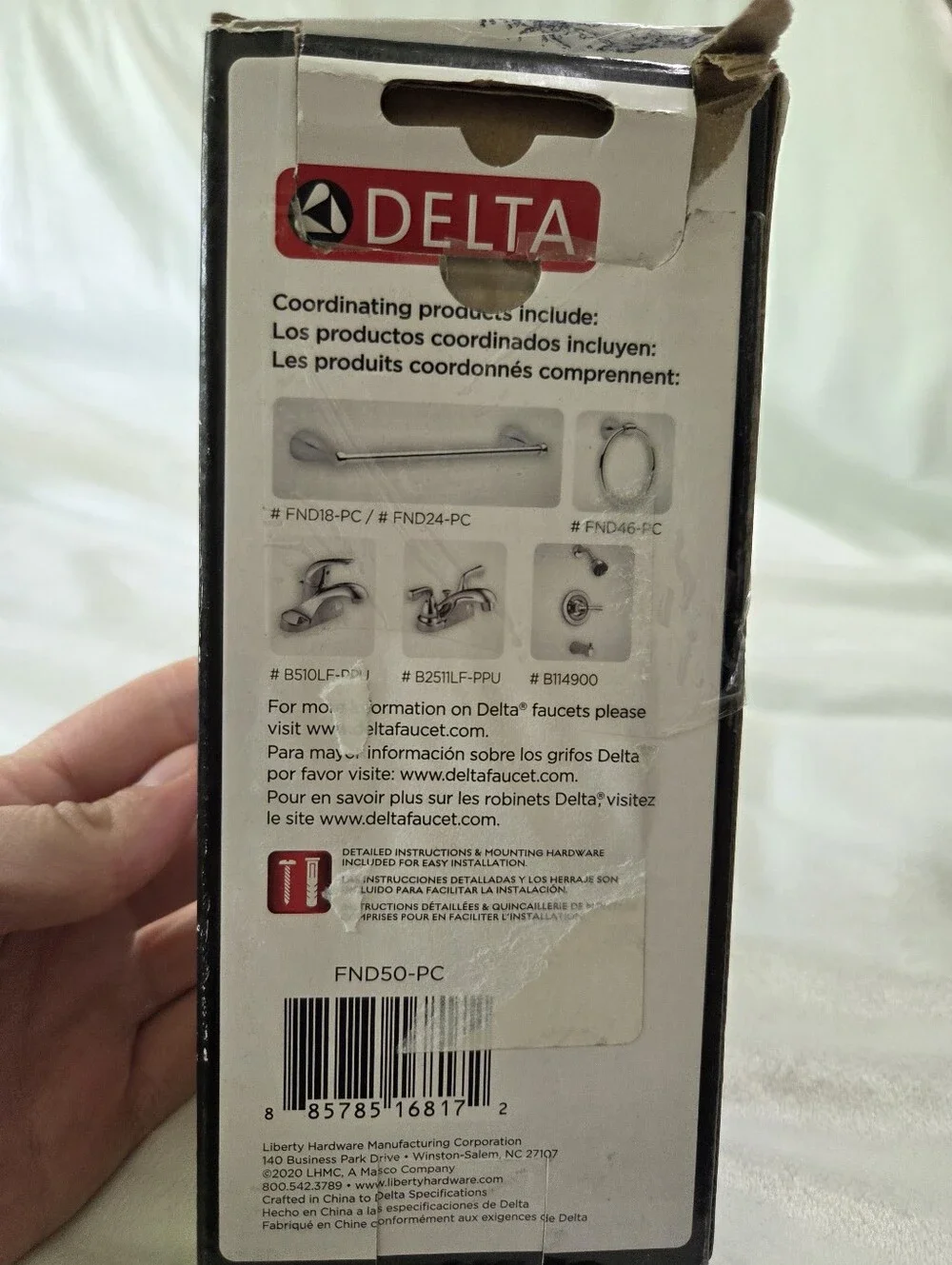 Delta Foundations Toilet Paper Holder - Chrome Finish - FND50-PC